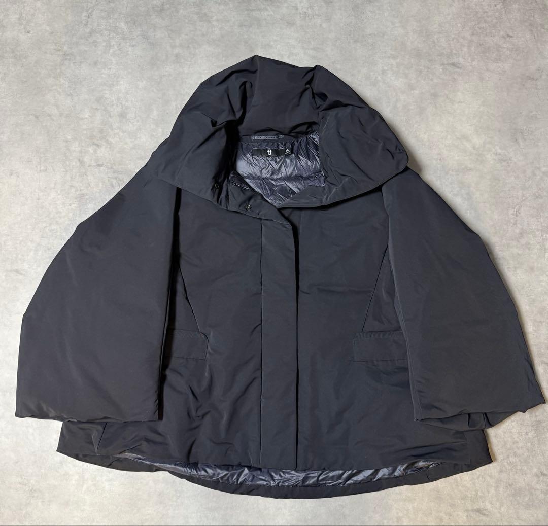 ハイブリッドダウンジャケット ブラック ユニクロ +J ジルサンダー 3XL
