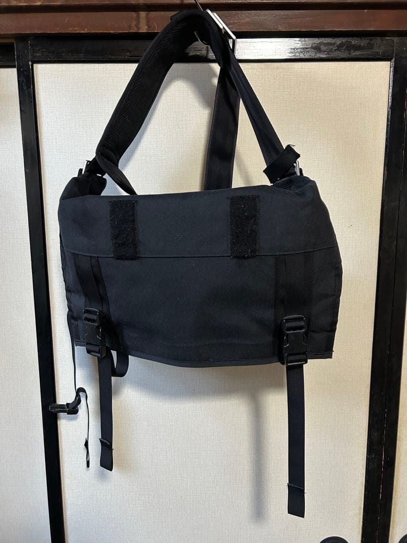 MISSION WORKSHOP ブラックメッセンジャーバッグ 本物のメッセンジャーバッグ