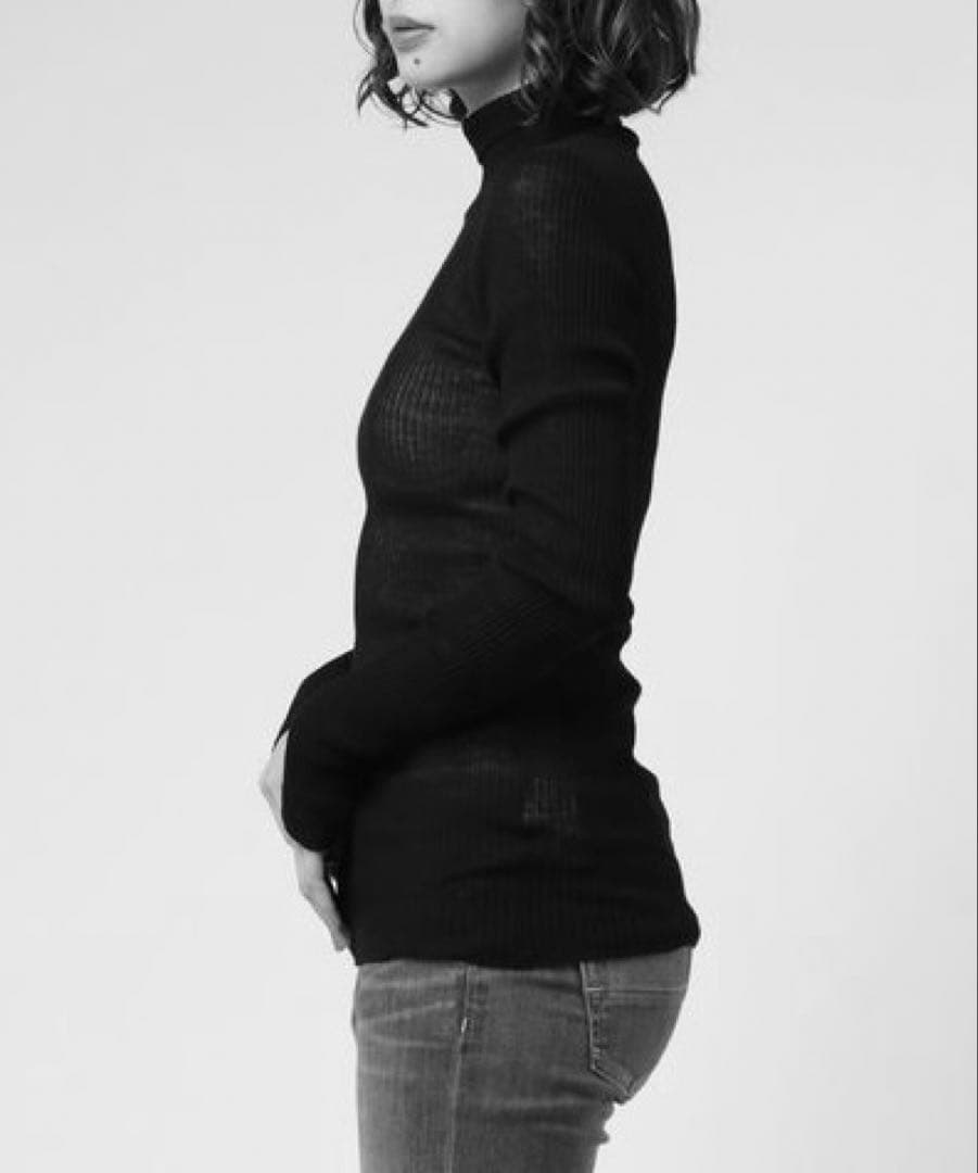 良品 AURALEE オーラリー モヘヤ100% タートルネックニット 日本製