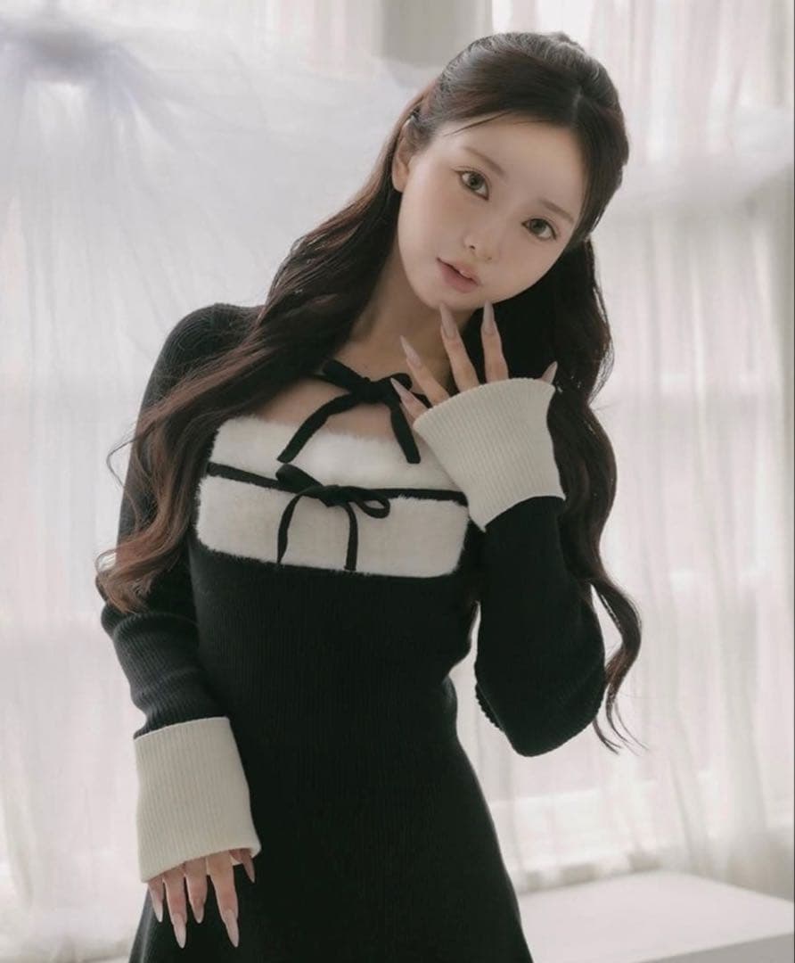 darich リボンファーフレアニットミニワンピース リボンファーフレアニットミニワンピース – Darich (ダーリッチ)