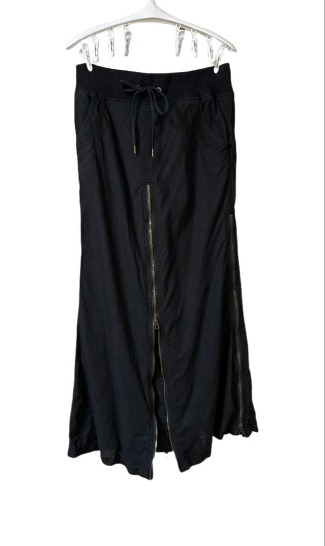 GOA archive Y2Kフルジップロングスカート フレアフェアリーグランジ