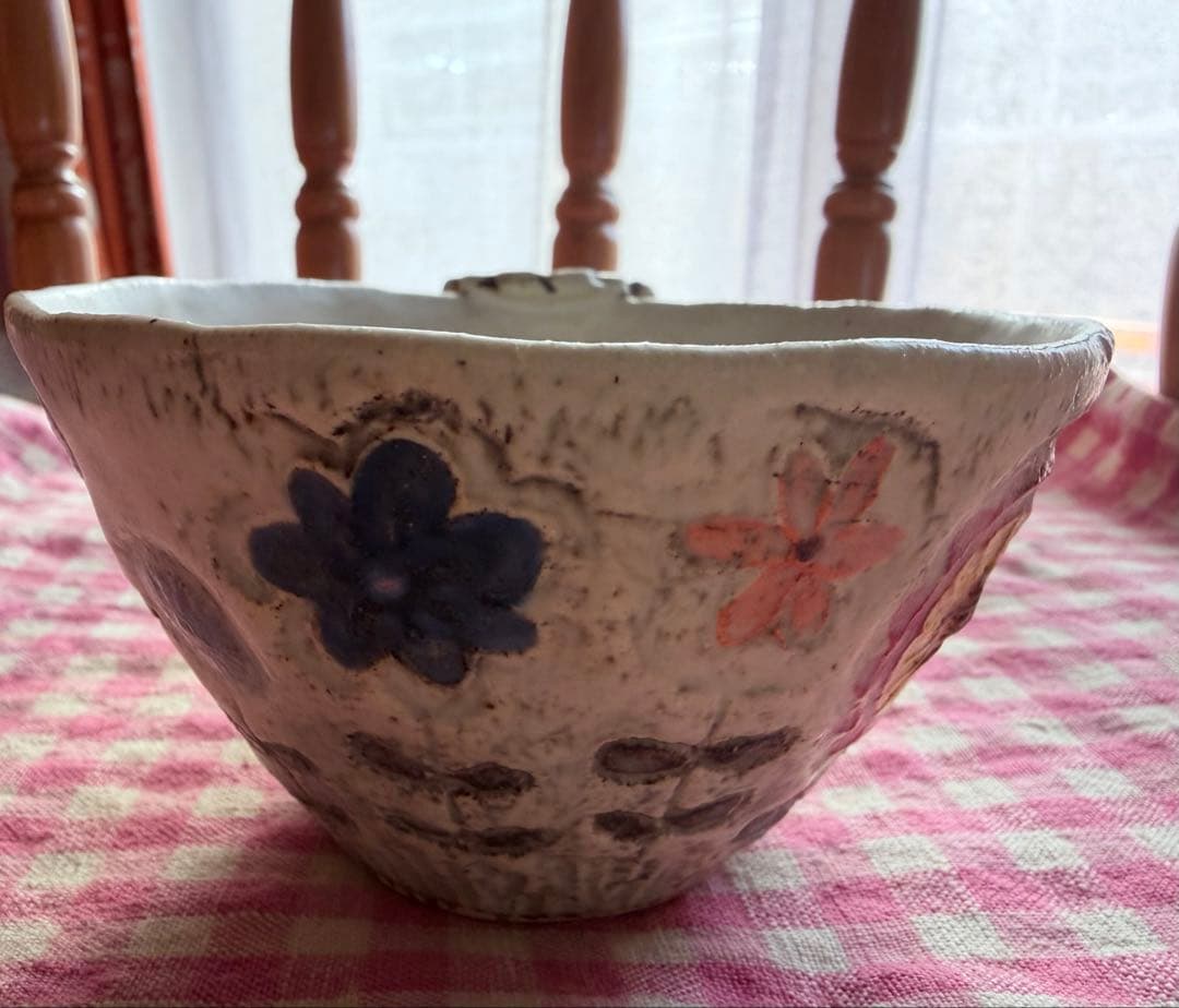 本田あつみ 花柄 陶器 カップとプレートのセット - メルカリ