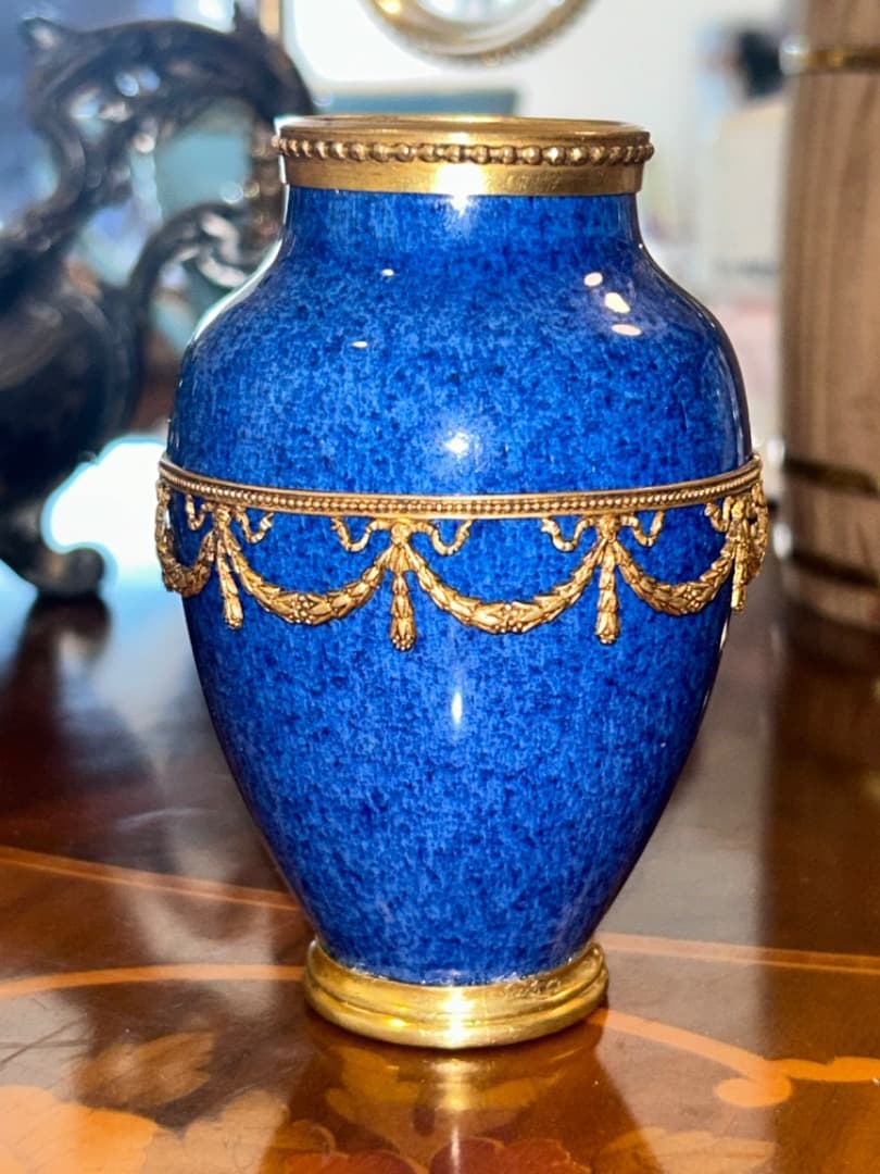 セーブル　Svres 小型花瓶　貴重品　海外輸入品 花瓶 フラワーベース 壺 セーブル(Sevres) 花瓶 デクール 34(ミシェル ルエ No.650)【現物写真