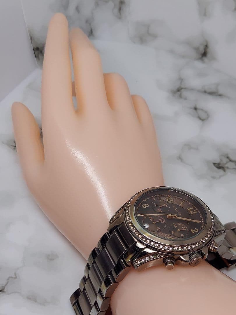 Michael Kors マイケルコース クロノグラフ 腕時計 クリスタル - メルカリ