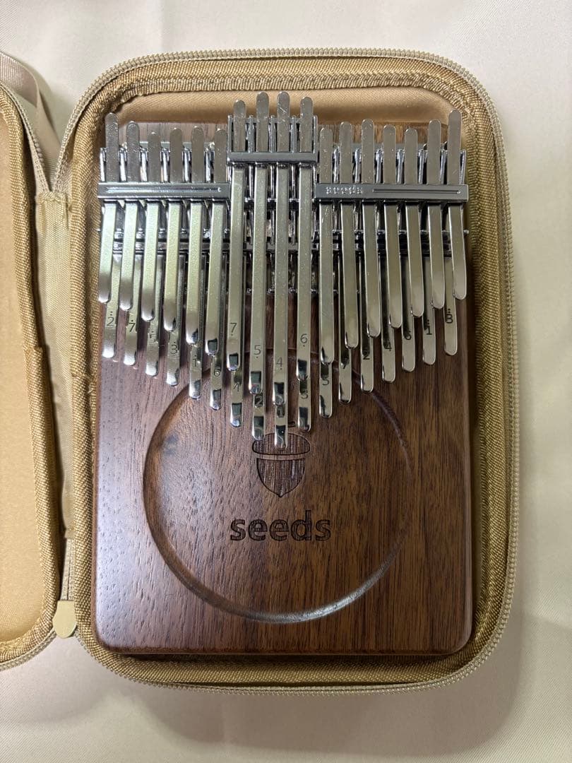 34鍵盤 34キー カリンバ C調 半音付き 親指ピアノカリンバ 34キー」の