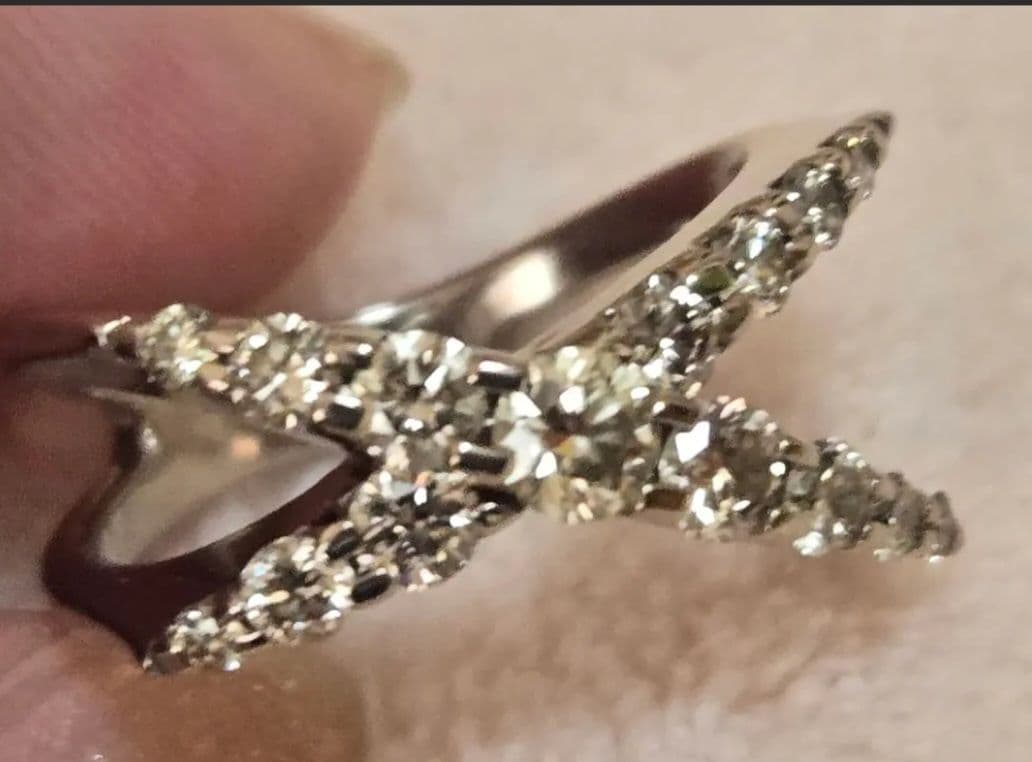 現行品カシケイネイキッドブラウンダイヤモンド1.00ct　サイズ12号　7.9g