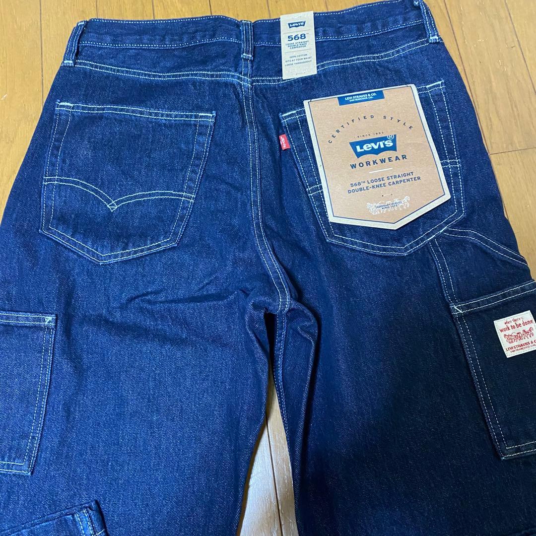 新品Levi's568 ルーズストレート ダブルニー W32 L30 - メルカリ