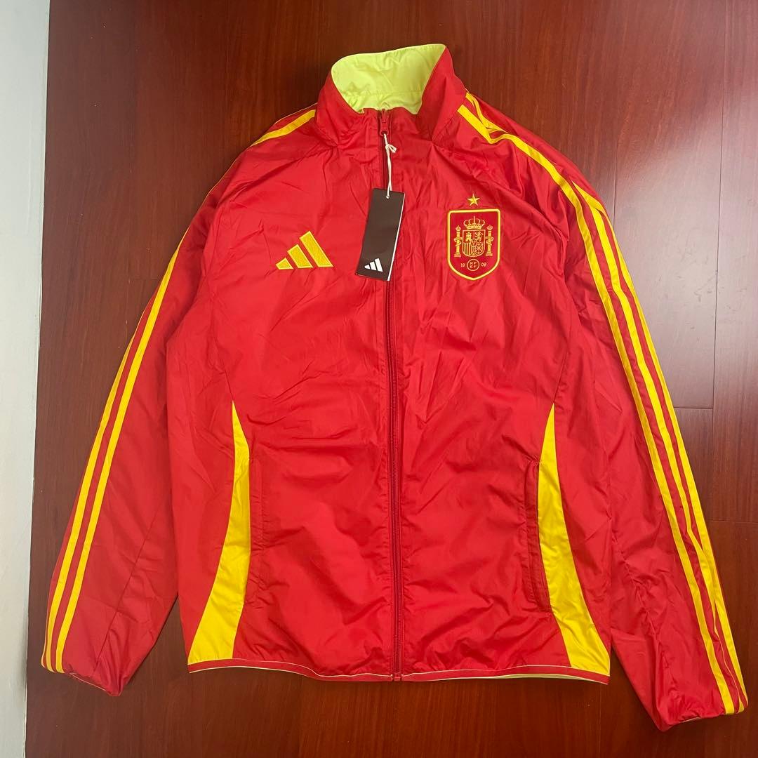 adidas スペイン代表 トラックジャケット ジャージ サッカー リバーシブル 美品】90s スペイン代表 ジャージ アディダス トラックジャケット
