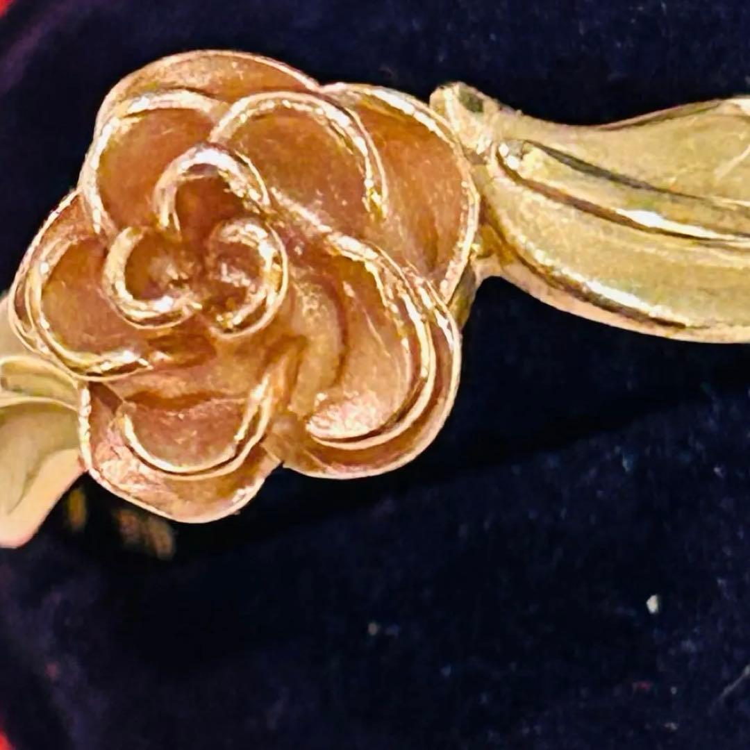 ローズ　バラの指輪　リング　アンティーク ピンクゴールド　イエローゴールド 新品 14号 ステンレス ローズ バラ 薔薇 透かし リング ピンクゴールド