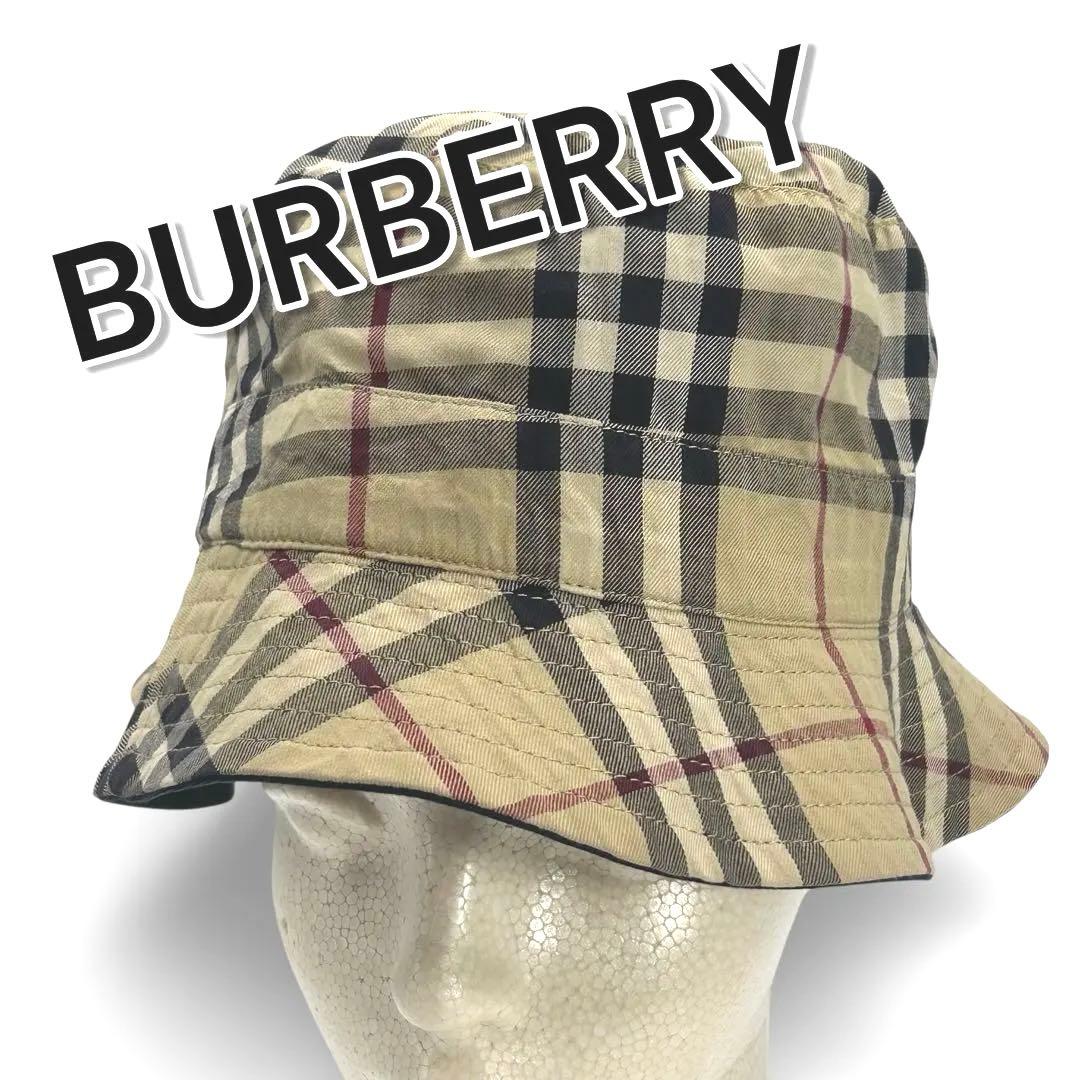 71842 BURBERRY リバーシブル チェック柄 バケットハット AB - メルカリ
