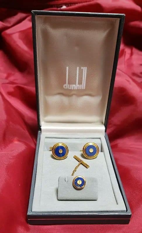 dunhill カフス ネクタイピン 箱 美品 1点のみ所蔵品 美品 dunhill カフス カフリンクス ネクタイピン セット - メルカリ