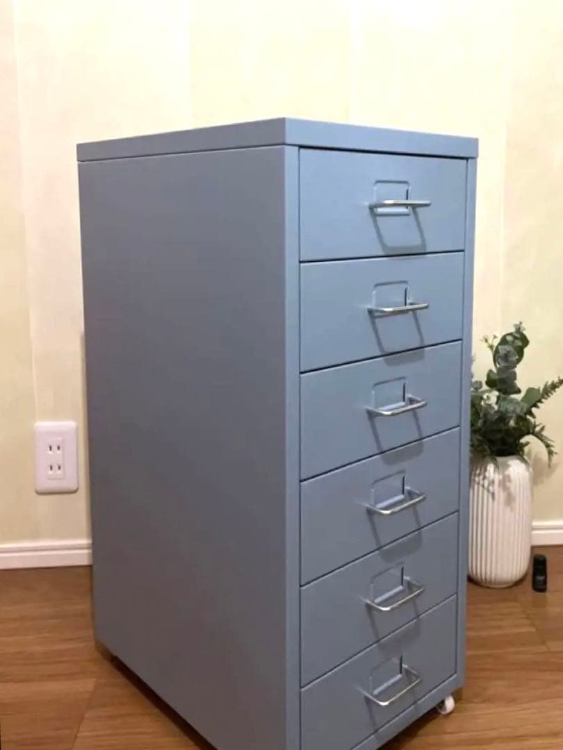 IKEAイケア HELMERヘルメル 引き出しユニット チェスト ライトブルー