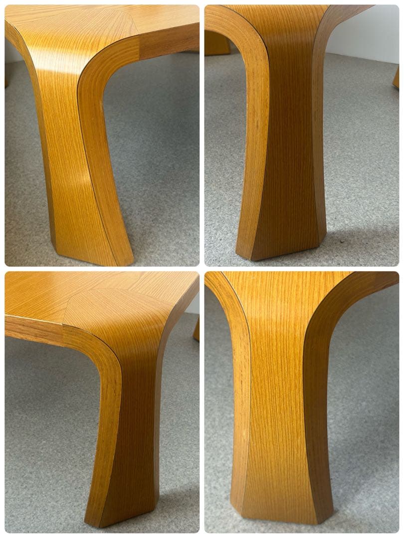 天童木工 座卓 ローテーブル 曲げ木 成形合板 乾三郎 Tendo モダン 机