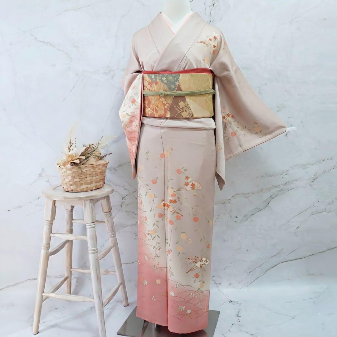 訪問着 フルセットa488七五三　入学式　お宮参り　結婚式 訪問着レンタル hw1519 卒業式 母 着物 入学式 ママ 七五三 結婚式 お