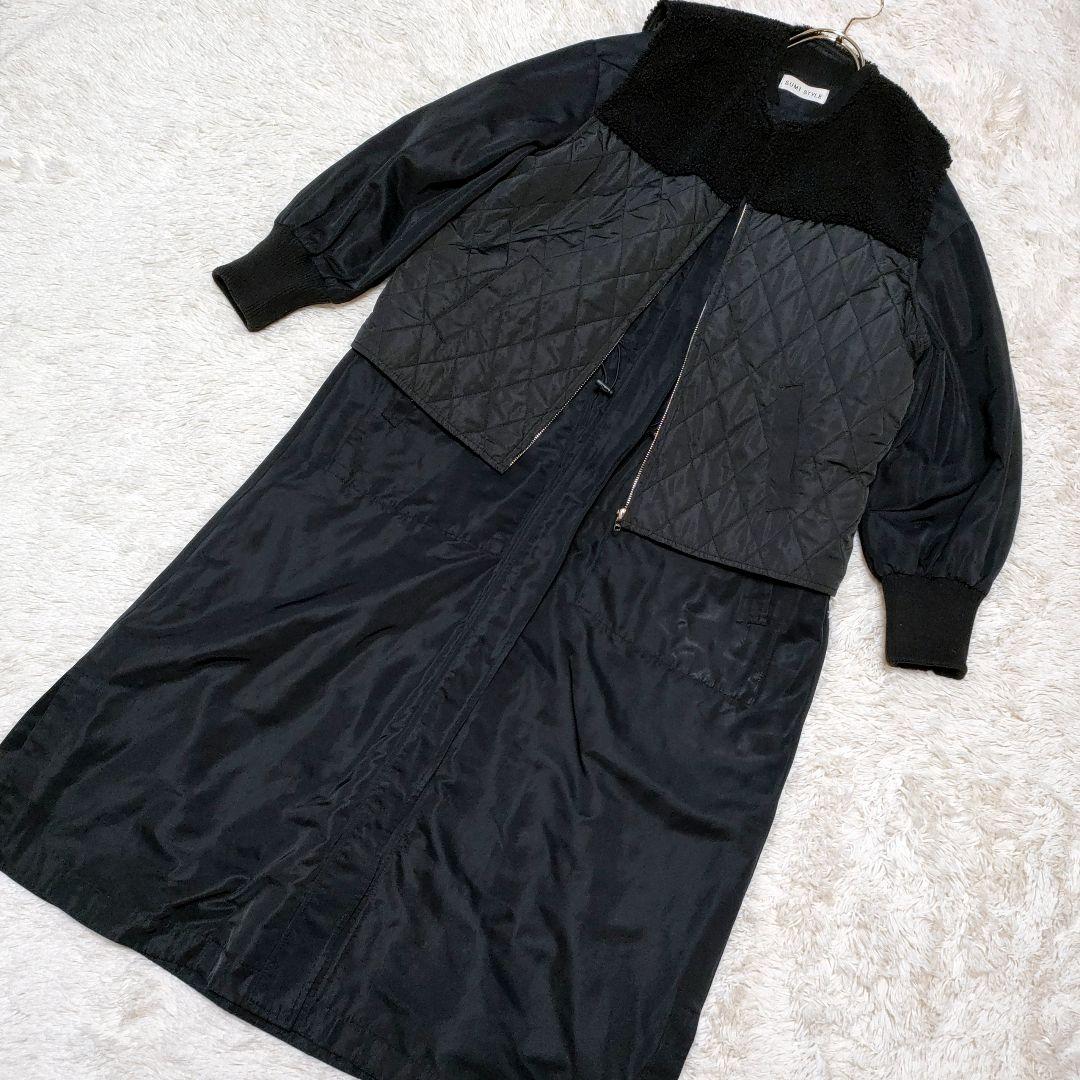 SUM1 STYLE スミ スタイル キルティングベスト付き3WAY馬刺繍コート