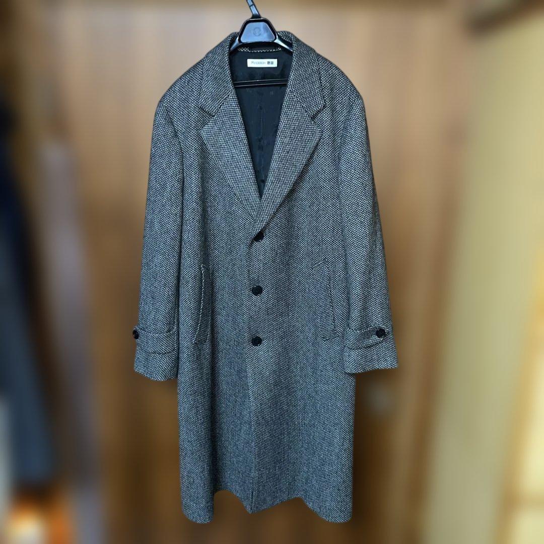 美品 ユニクロ × JW ANDERSON チェスターコート Lサイズ グレー - メルカリ