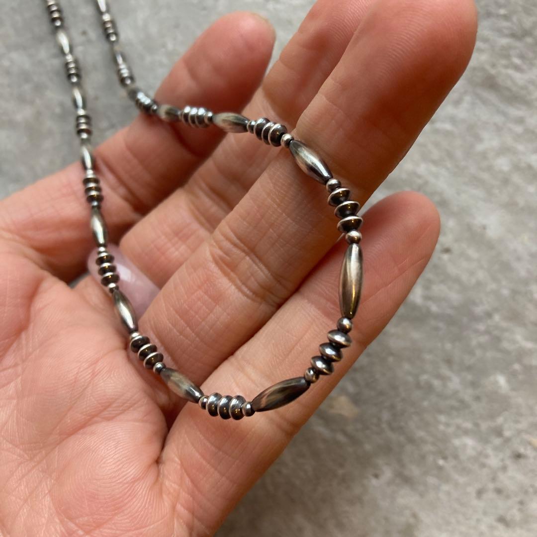 SV925製 ナバホパール 当店オリジナルデザインネックレス 44cm - メルカリ