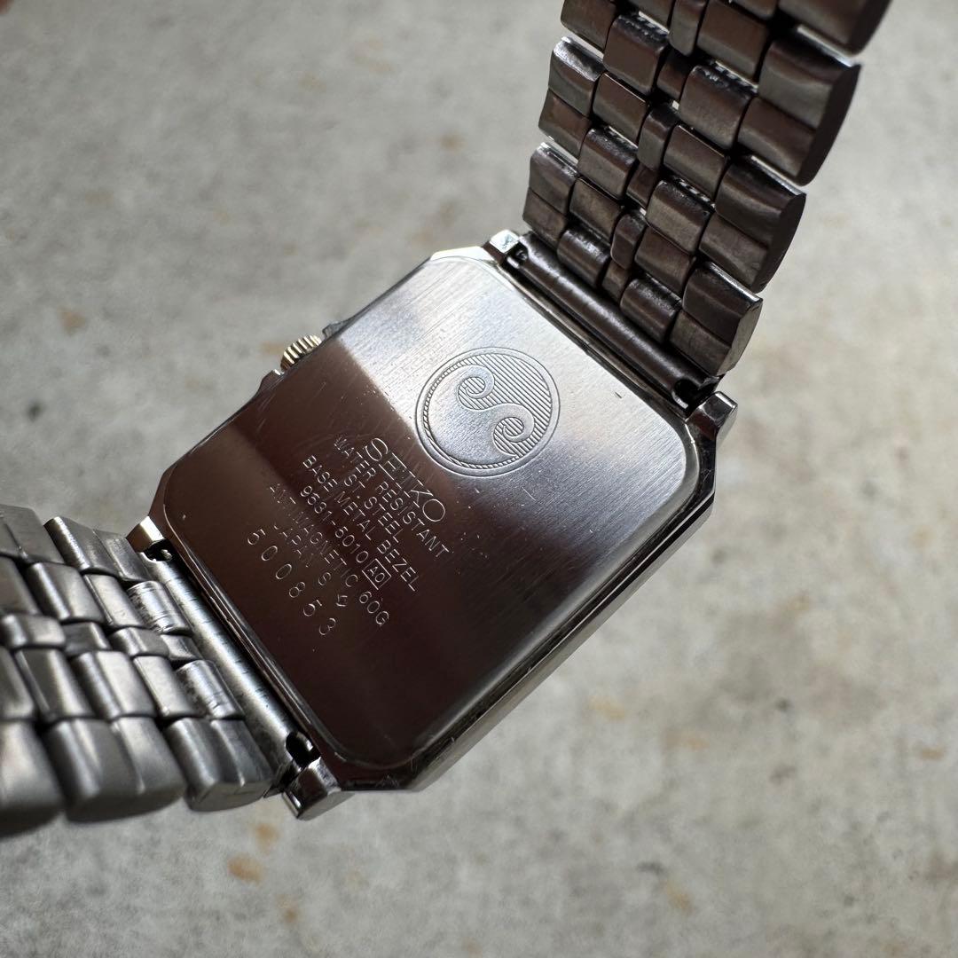 新品電池】SEIKO レクタンギュラー スクエア ヴィンテージ tank 美品