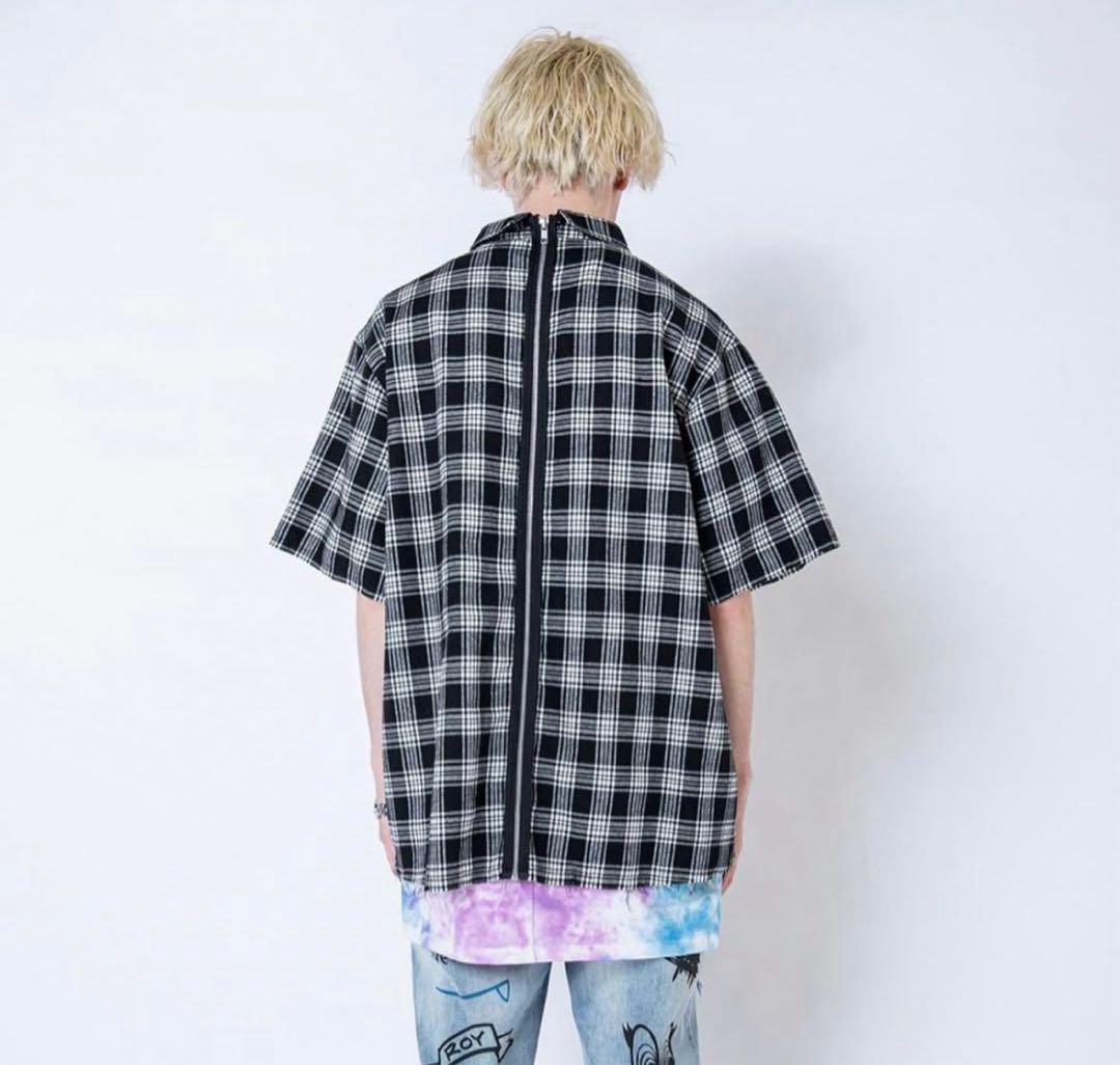 ROY reflect over joyバックジップチェックシャツ - メルカリ