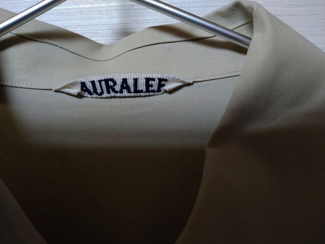 AURALEE フィンクスツイル ビッグシャツ 3 A9SS01TN ベージュ - メルカリ