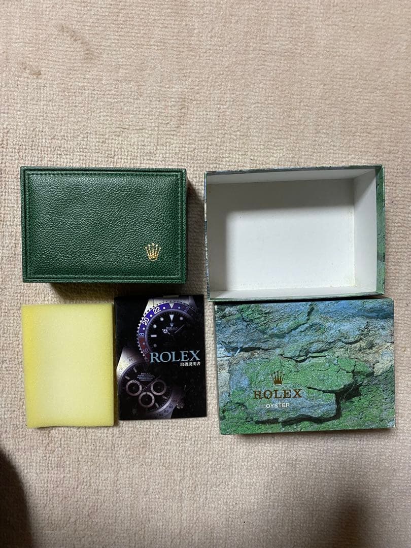 チ*認様 ☆ ROLEX 時計用グリーンボックス ケース/ 空箱☆