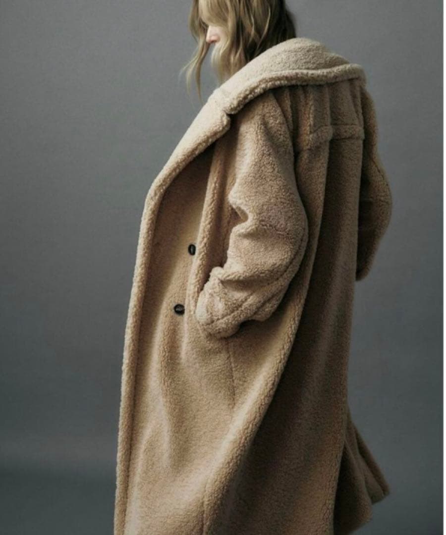 ✨極美品✨ZARA エクストラロングフェイク ボア コート テディベア