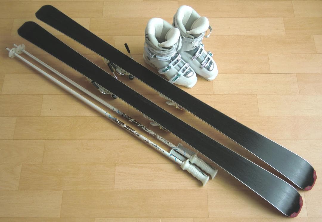 □□送料無料□Hart□女性用スキーフルセット□板150靴25□メンテ付