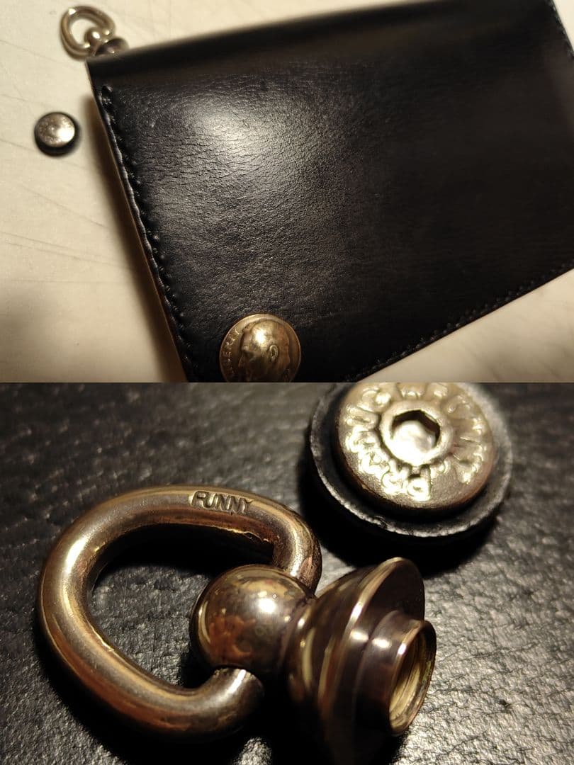 石山 裕也様オーダーカスタム　HORWEENクロムエクセル トラッカーウォレット