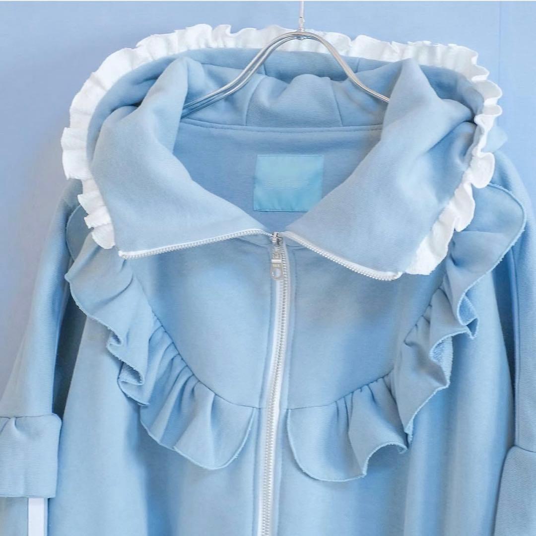 satoi パーカー フリルパーカー フーディ Bigパーカー クリーニング