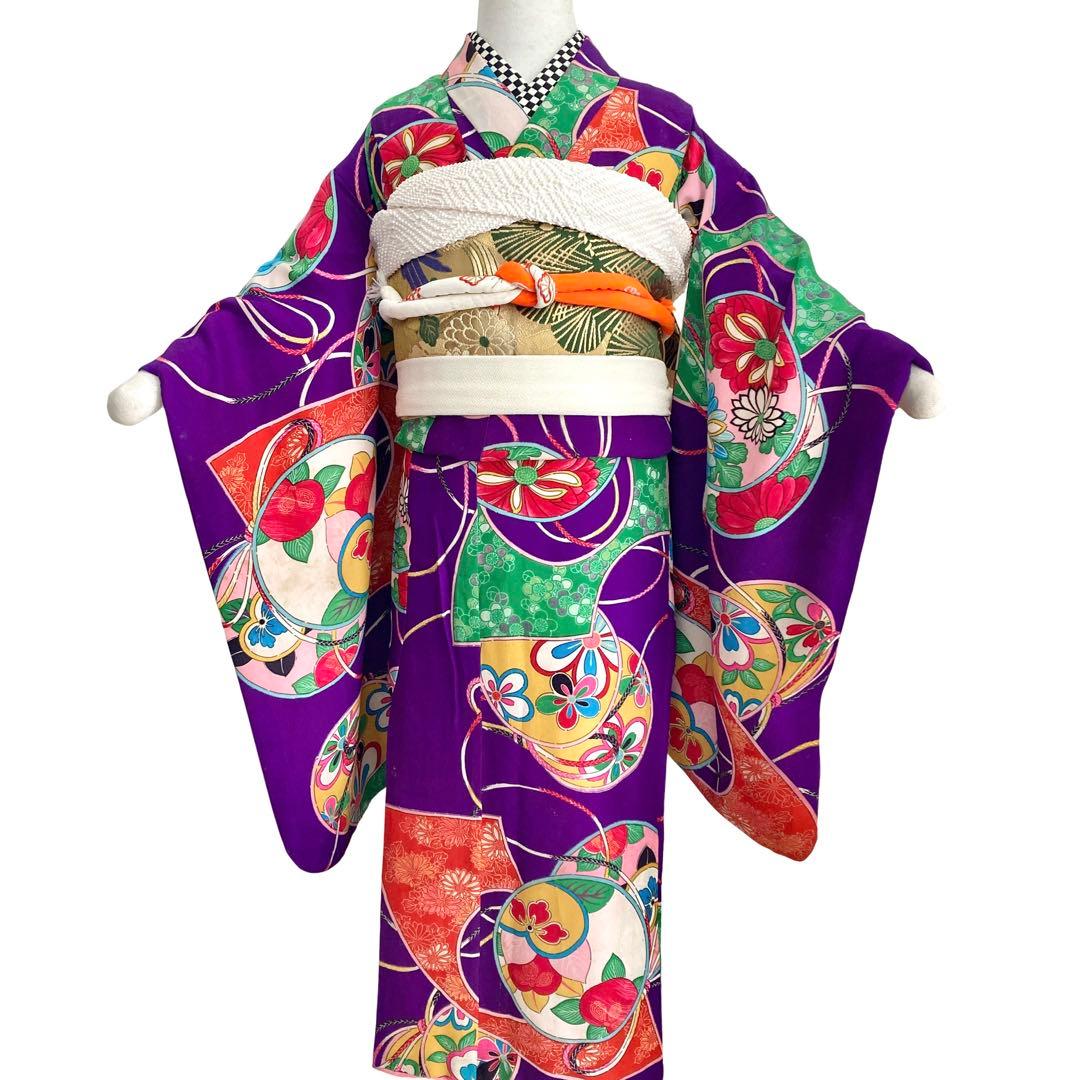 アンティーク 女の子 子供着物 昭和レトロ 大正ロマン 着物 NO3 3歳の七五三】アンティーク着物でひと味違った演出！レンタル完全