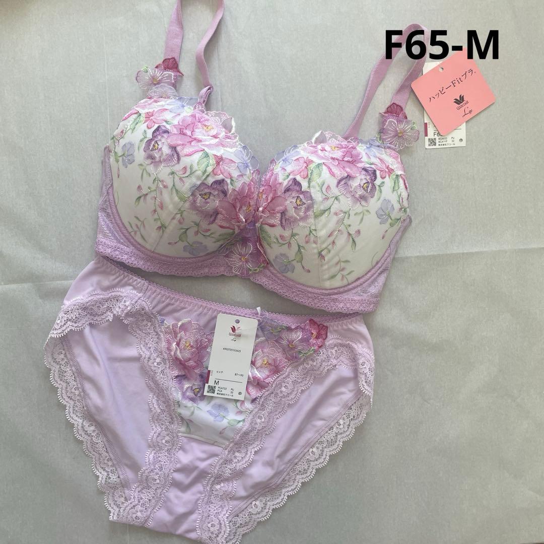 ワコール ルジェ ハッピーフィットブラ ブラ＆ショーツ F65-M - メルカリ