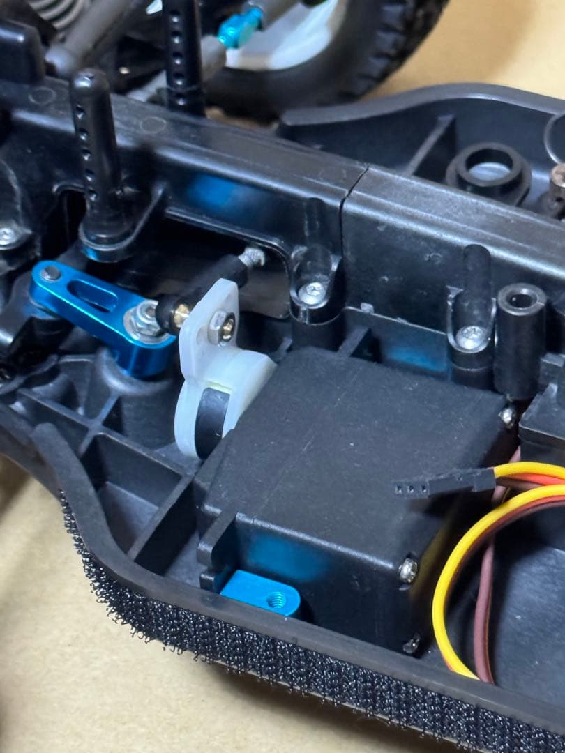 タミヤDB01ドゥルガ ギヤデフ・カーボン&アルミ他OP満載、モーター