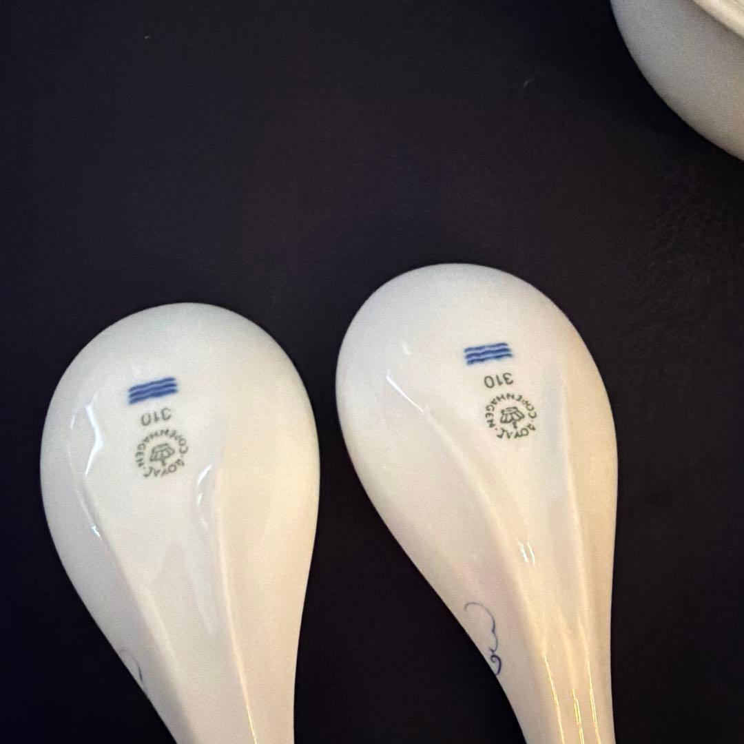 ロイヤルコペンハーゲン スープ椀 ボウル れんげ ペア - メルカリ