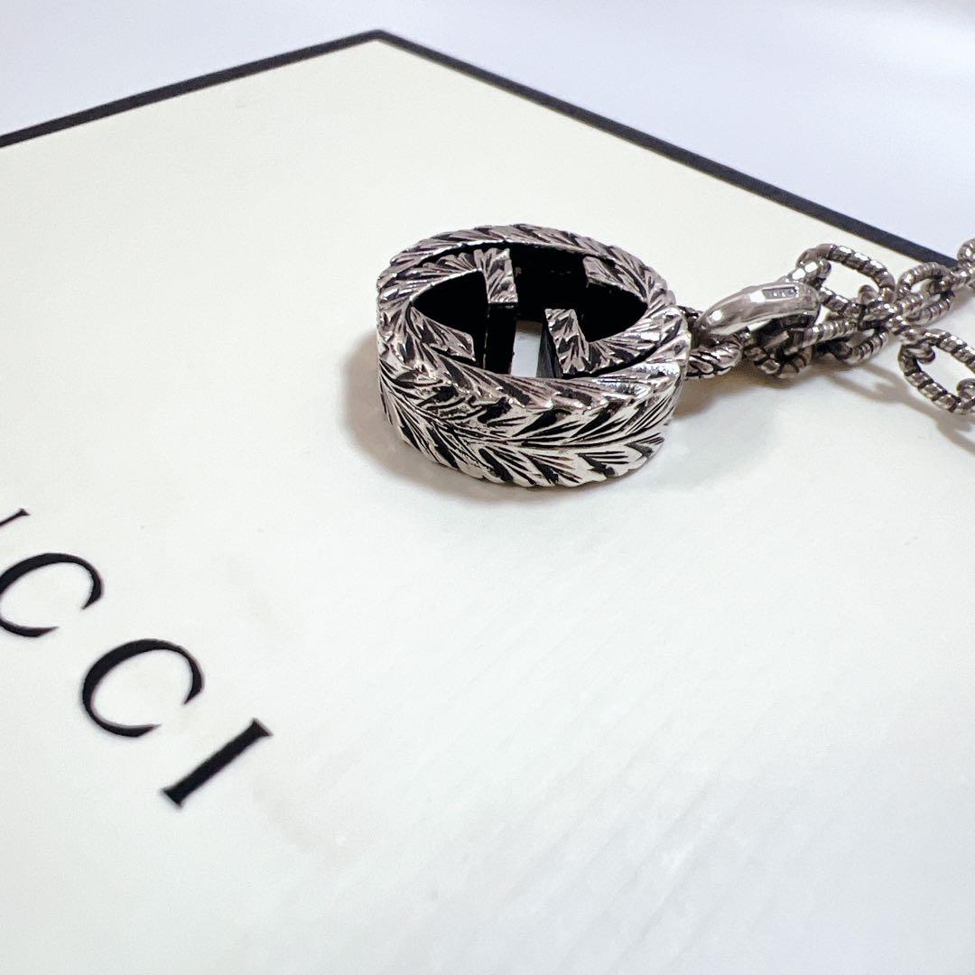 《一級品✨極美品》GUCCI ネックレス インターロッキング アラベスク ラージ