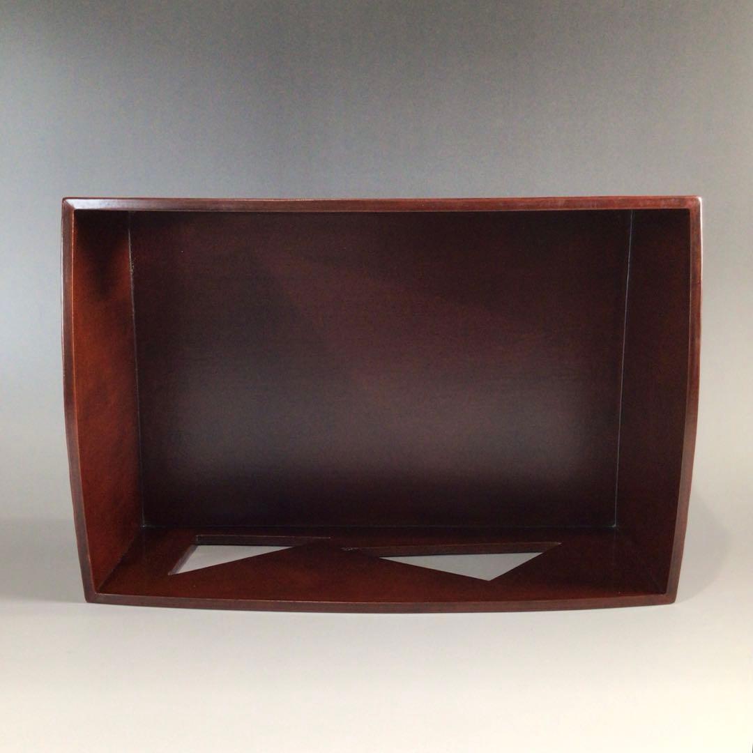 P745 莨盆 『修斉作』『即中斎好』『鱗透し』『煙草盆』 共箱