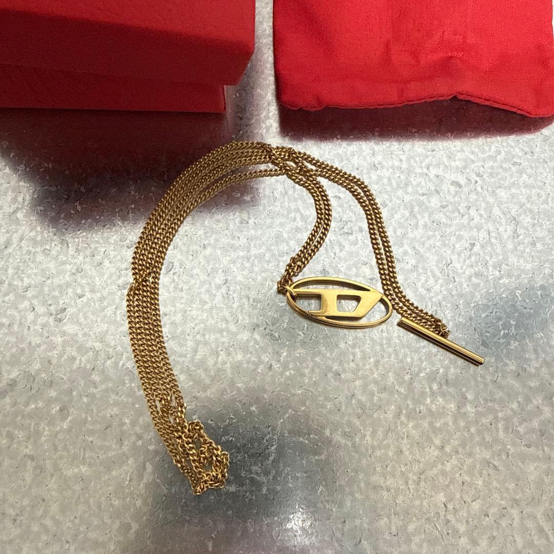 ディーゼル DIESEL ゴールド DX1567 チェーンネックレス