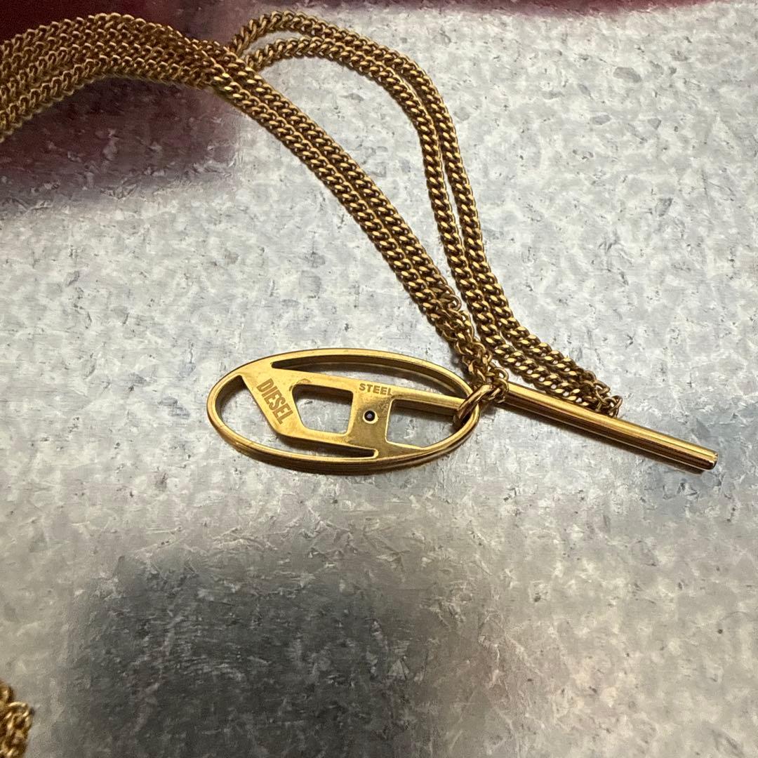 ディーゼル DIESEL ゴールド DX1567 チェーンネックレス