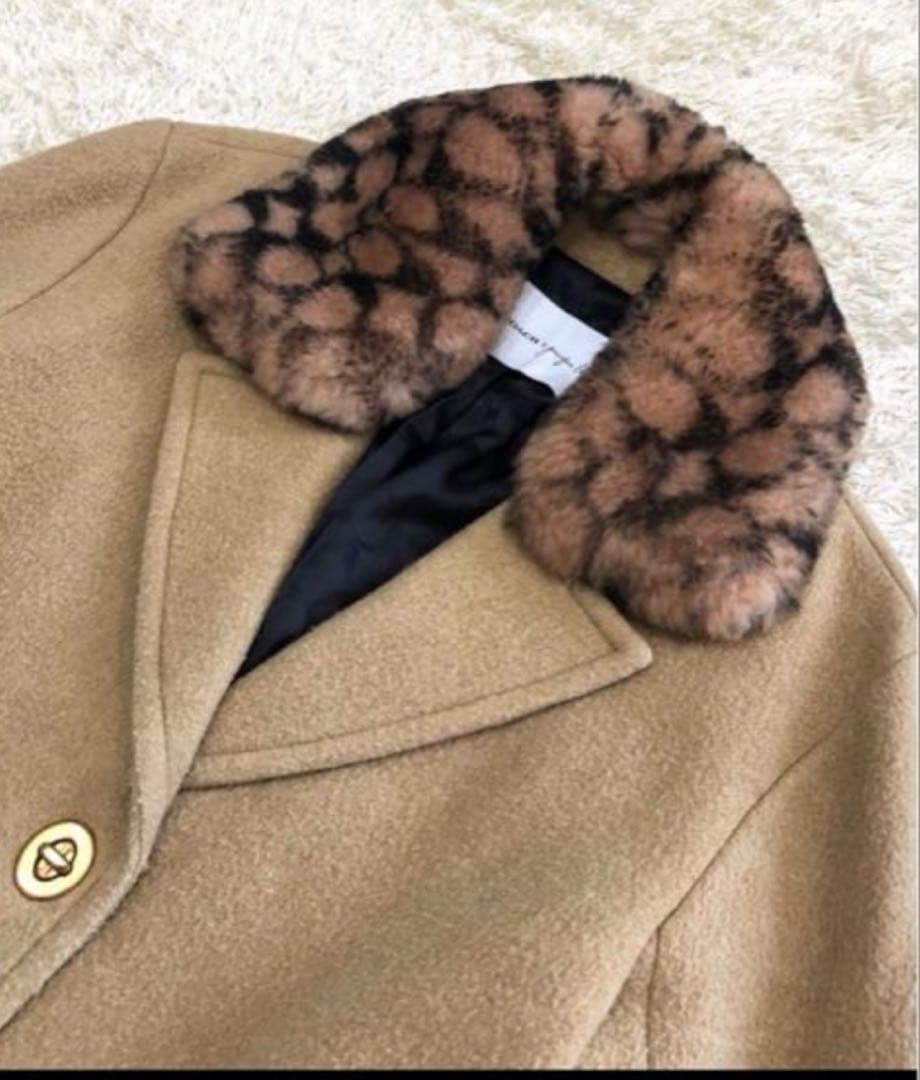 コーチ ジェニファーロペス コラボ チェスターコート ベージュ S