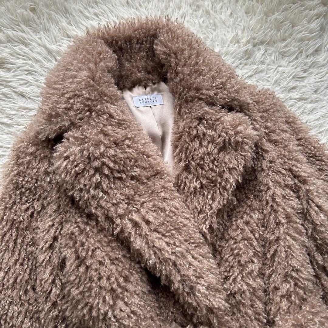 極美品】バーニーズニューヨーク テディベアロングコート ベルト