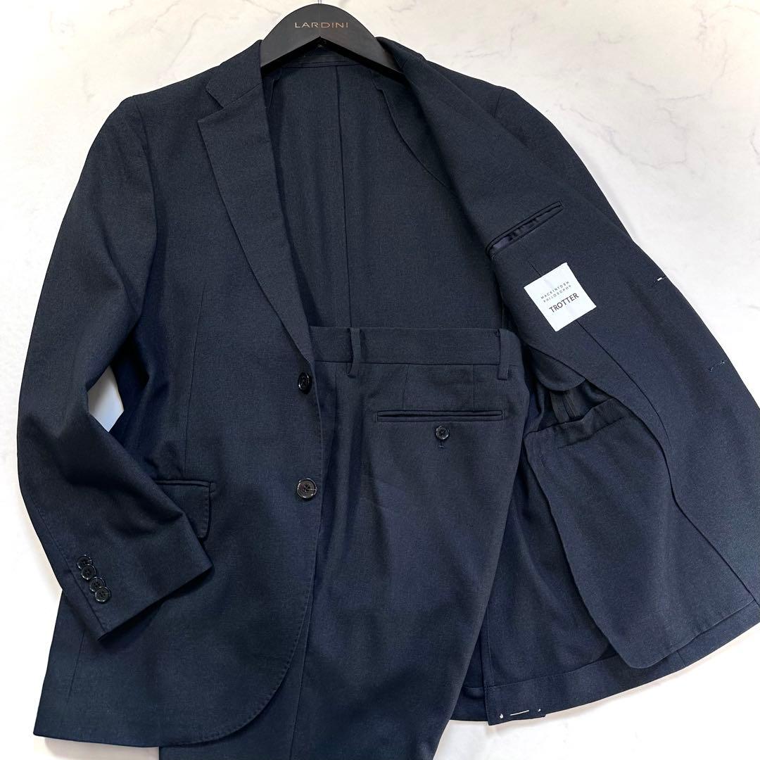 XL相当 洗える マッキントッシュフィロソフィー トロッタースーツ 紺