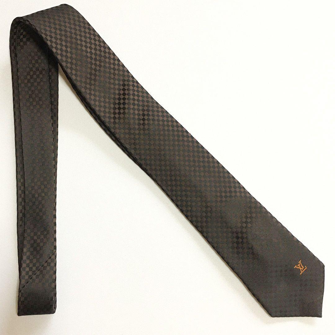 未使用級 ルイヴィトン Louis Vuitton ネクタイ マイクロダミエ - メルカリ