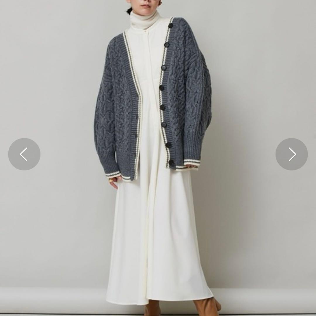 カレンソロジー ケーブル ラムズ アラン ニット カーディガン - メルカリ