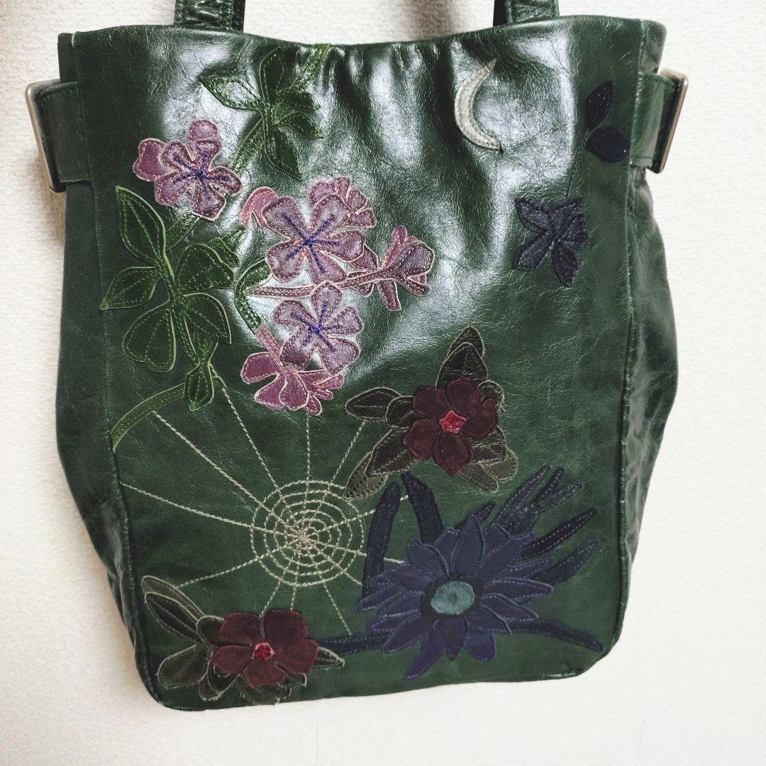 美品 Susannah Hunter 蜘蛛の巣 レザー トートバッグ ベルト - メルカリ