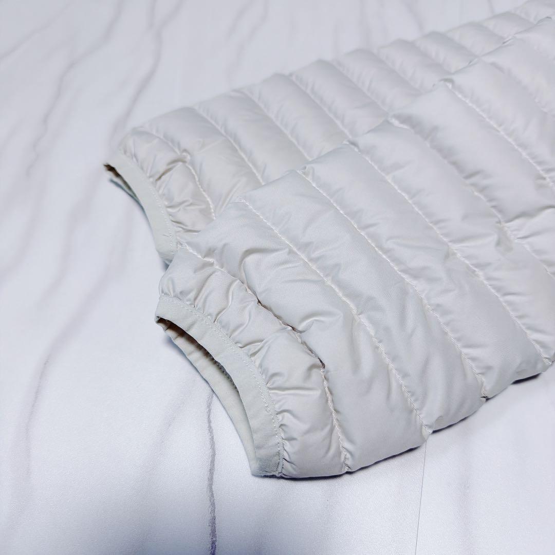 《美品》ORCIAL インナーダウンクルーネックジャケット ライトベージュ 1