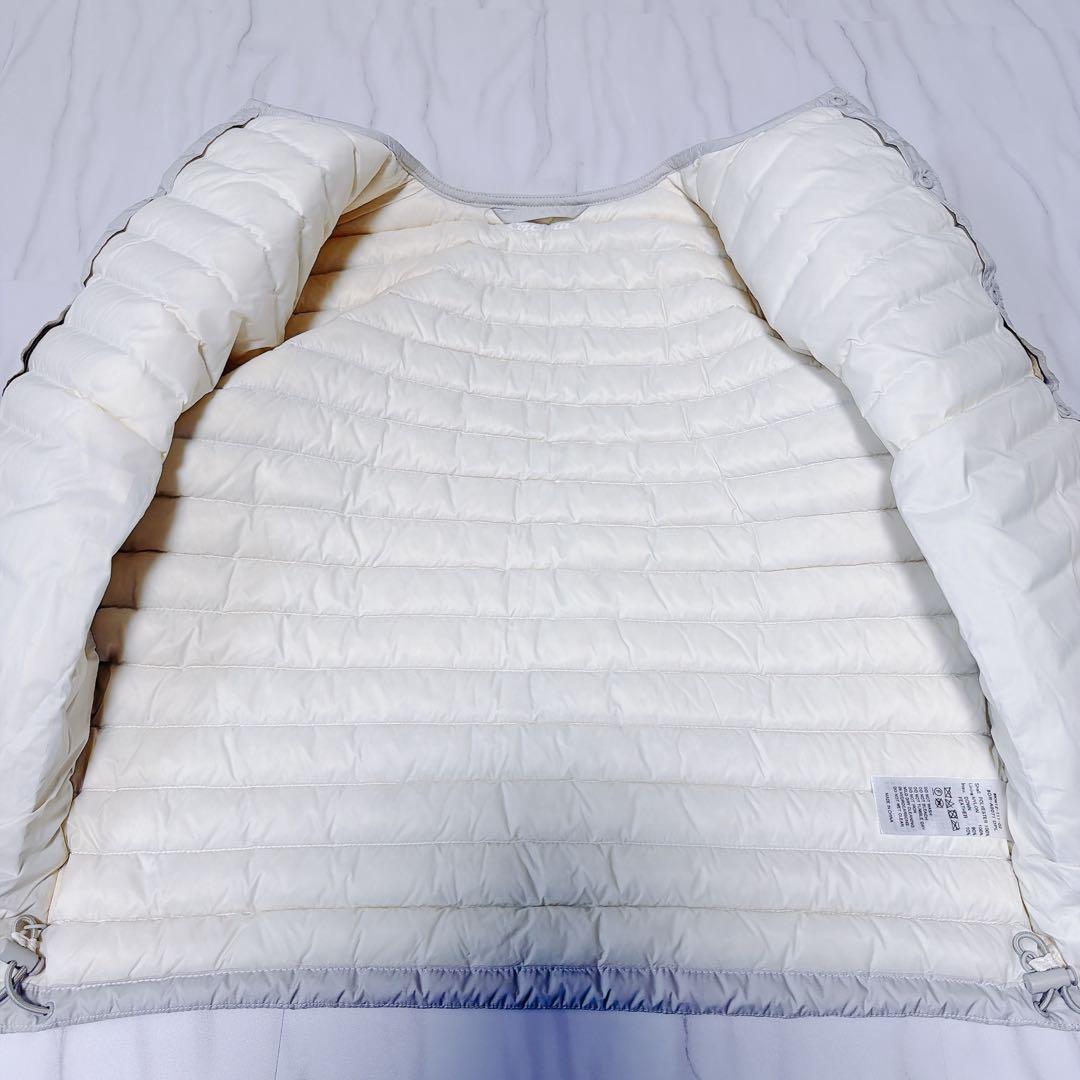 《美品》ORCIAL インナーダウンクルーネックジャケット ライトベージュ 1