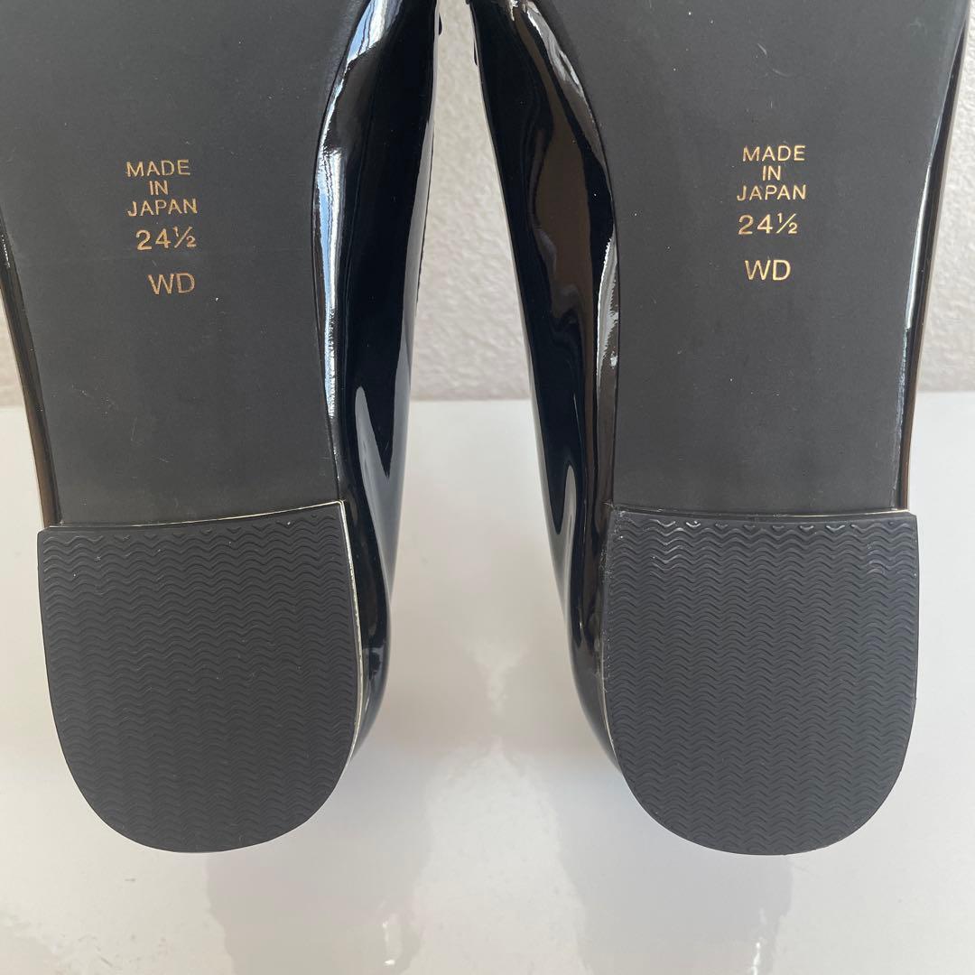 【新品】DIANA ダイアナ エナメル フラットシューズ パンプス 24.5cm