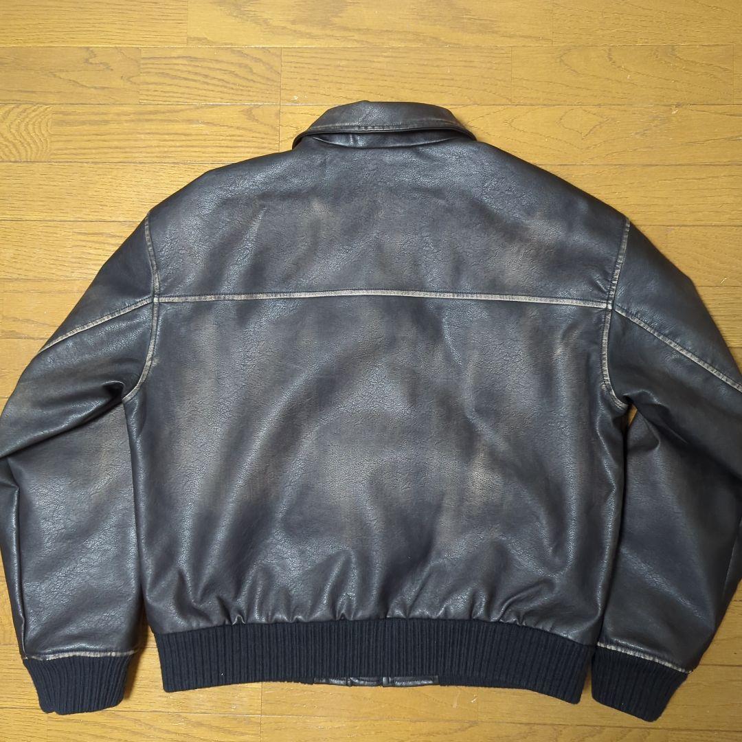 GAP リサイクルヴィーガンレザーボンバージャケット M 完売品 - メルカリ