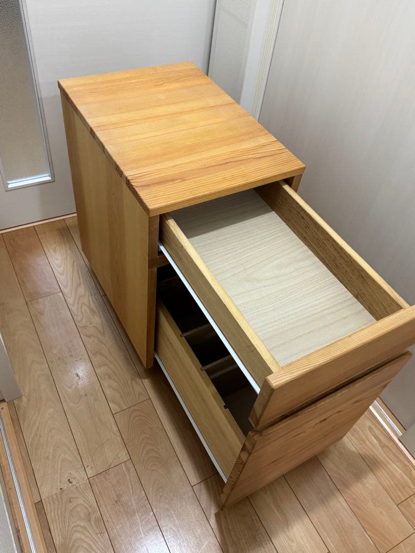 無印 デスクキャビネット キャスター付 - メルカリ