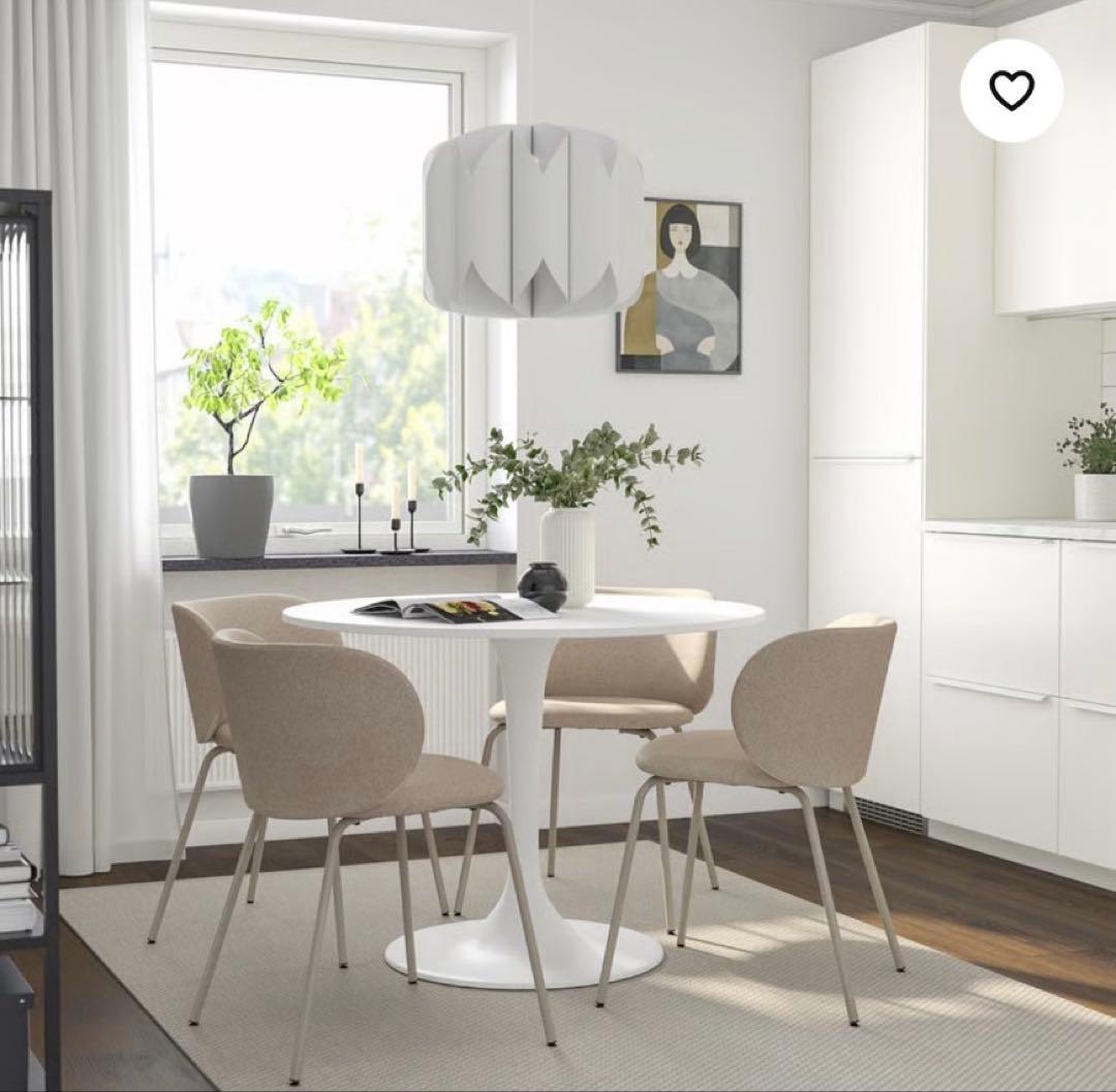 美品⭐︎IKEA ドクスタ 丸テーブル ダイニング DOCKSTA - メルカリ