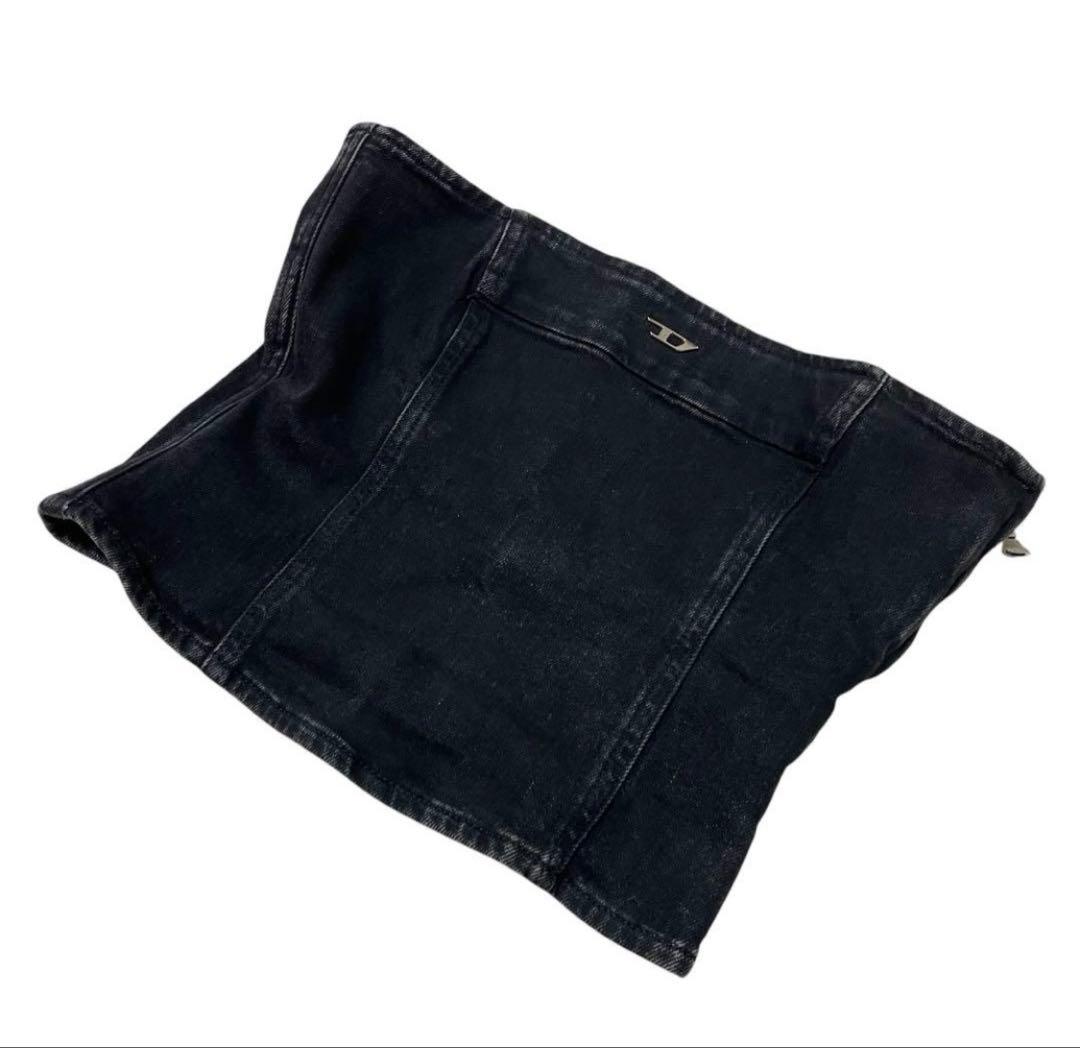 未使用】DIESEL チューブトップ DE-VILLE-D デニム e6 - メルカリ